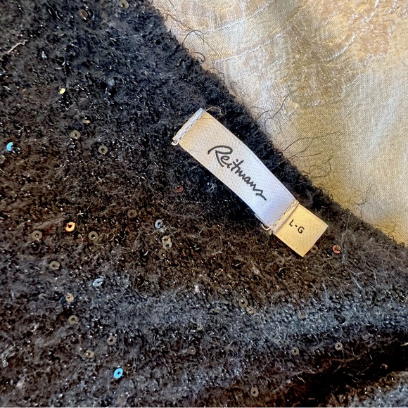 Reitmans - Large - black sequin sweater - Picture 2 of 2